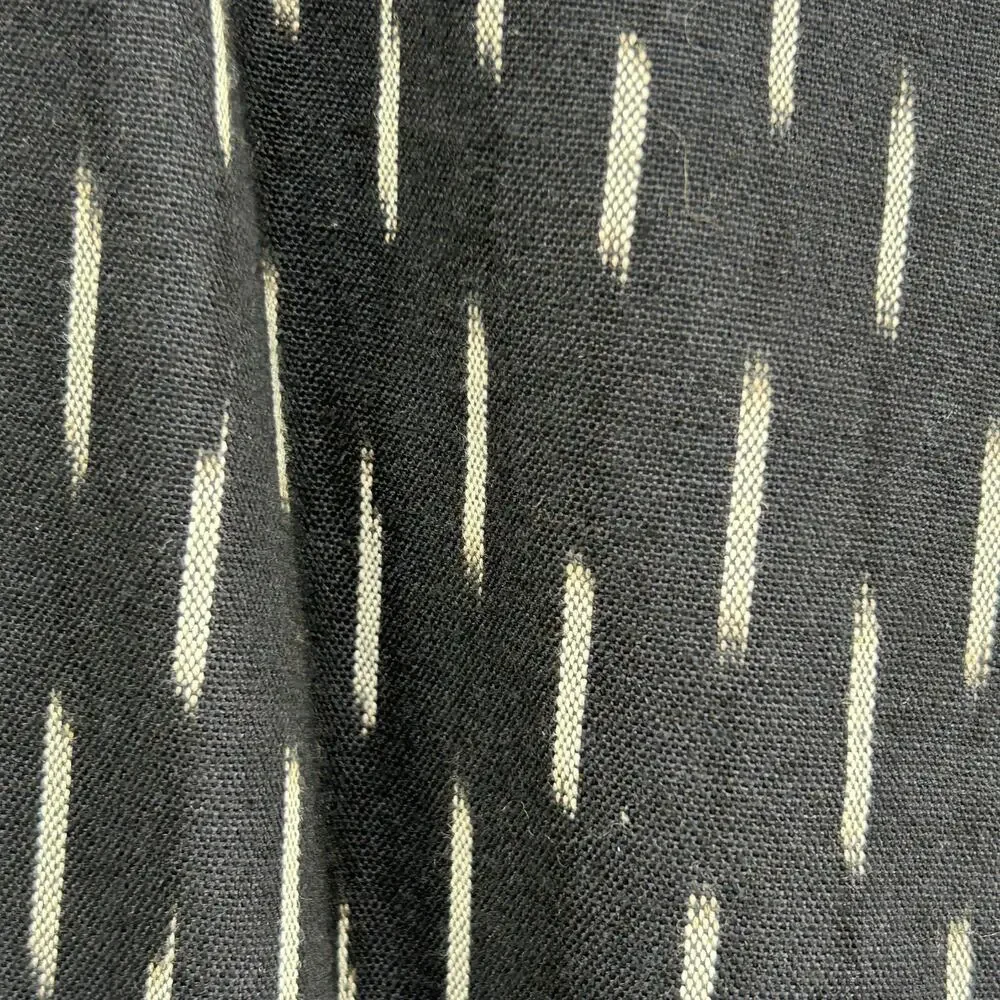 J.CREW Pants Womens 10 Pull On Ikat Cropped Metallic Tux Stripes Cotton Blue